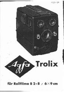 Agfa Trolix manual. Camera Instructions.